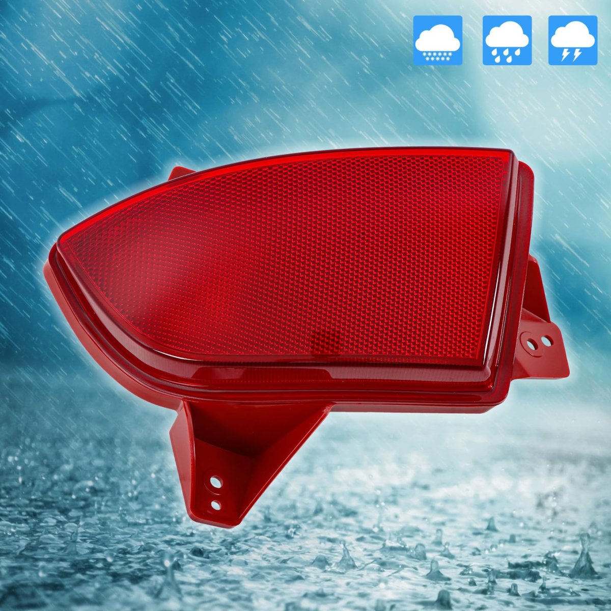 Rear Bumper Reflector Left Side Red Replacement For Pilot 2019-2022