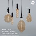 Ge Vintage Style Led Light Bulb 40watt Amber Finish Ps52 Large Pear Shaped 1 Pack