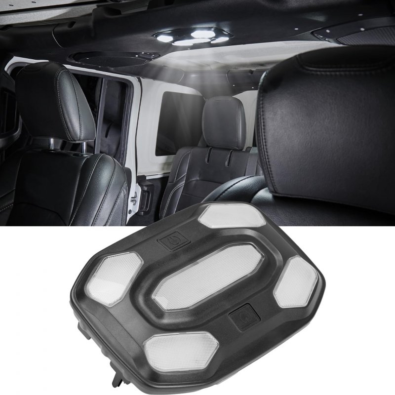 Joytutus Front Led Interior Dome Lights Ceiling For Wrangler Jl 2 4 Door Gladiator Jt Reading Roof Lamp Replacement Part