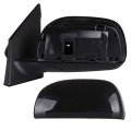 Black Driver Side View Mirror Smooth With Power Adjustment Manual Fold Non-heated Compatible For 2006-2008 Toyota Rav4