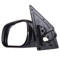Black Driver Side View Mirror Smooth With Power Adjustment Manual Fold Non-heated Compatible For 2006-2008 Toyota Rav4