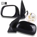 Black Driver Side View Mirror Smooth With Power Adjustment Manual Fold Non-heated Compatible For 2006-2008 Toyota Rav4