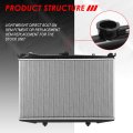 Dpi 145 Factory Style 1-row Cooling Radiator Compatible With D21 Pickup Pathfinder At Mt 1986-1997 Aluminum Core