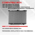 Dpi 145 Factory Style 1-row Cooling Radiator Compatible With D21 Pickup Pathfinder At Mt 1986-1997 Aluminum Core