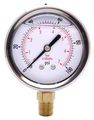 2-1 2 Oil Pressure Gauge Stainless Steel Case Brass 1 4 Npt Lower Mount Connection 0-400psi Gssg2512-400upd 