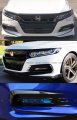 Akasaka Glossy Black Front Bumper Fog Light Lapm Cover Trim Garnish Kit Compatible With 2018-2020 Honda Accord Model