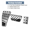 X Autohaux 3pcs Brake Pedal Pad Gas Accelerator Cover Clutch For Dodge Ram 2011-2018