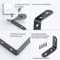 Uxcell 2pcs Angle Bracket Stainless Steel 50x50mm Corner Connection Fastener L Shaped Right Protector Shelves Support With
