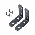 Uxcell 2pcs Angle Bracket Stainless Steel 50x50mm Corner Connection Fastener L Shaped Right Protector Shelves Support With
