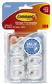 Command Mini Hooks Value Pack Clear 18-hooks 17006clr-18es 