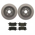 A-partrix Rear Disc Brake Pads And Rotors Kit Fits Toyota Highlander Rx330 2004 2005 Rx400h 2006 