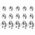 Wire Rope Cable Clip Rigging Kit M2 M3 M6 Clamps 304 Stainless Steel U Bolt Saddle Fastener 15in1 Set 