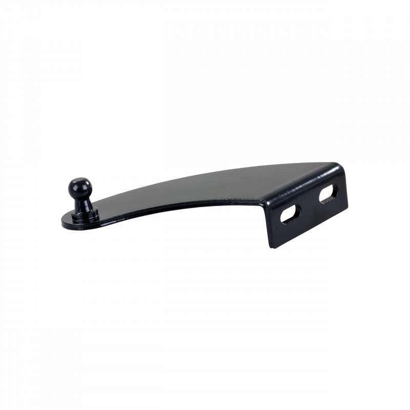 Jr Products Br-1125-bp Black Left Curved Bracket
