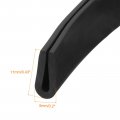 Uxcell U Channel Edge Trim 9 8ft Length Rubber Guard Seal Strip Protector Round Type Fit For 1 5-2mm 13 64 W X 7 16 H Black