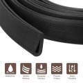 Uxcell U Channel Edge Trim 9 8ft Length Rubber Guard Seal Strip Protector Round Type Fit For 1 5-2mm 13 64 W X 7 16 H Black