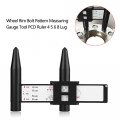 Wheel Rim Bolt Pattern Gauge Car Sliding Measuring Tool Pcd Ruler 4 5 6 8 Lug