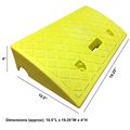 4 Polypropylene Plastic Portable Curb Ramp Color Yellow