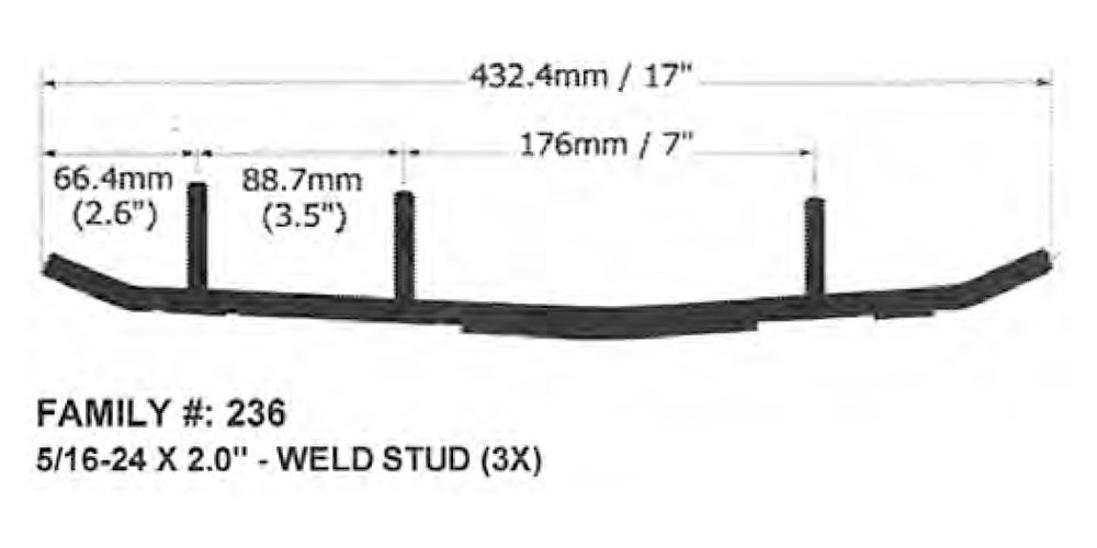 Slasher Wearbar And Carbides For Polaris 700 800 Classic W Dual Skag 2004 6 In 60 Degrees Tungsten Carbide Sold Pairs