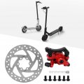 140mm Brake Disc Caliper Kit 6 Hole Aluminum Alloy Wear Resistance For Electric Scooter