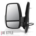 Auto Dynasty Fo1320552 Factory Style Driver Left Side Mirror Manual Folding Power Adjust Heated Glass Turn Signal Compatible