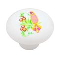 Bird And Berries Decorative High Gloss Ceramic Drawer Knob 