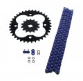 Blue O Ring Chain Sprocket Black For 1986-1987 Honda Trx250r 250r 14 36 96l