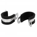 Uxcell 20mm Dia Epdm Rubber Lined P Clips Water Pipe Tube Clamps Holder 5pcs