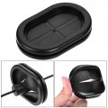 Uxcell Rubber Grommet Oval Double-sided Mount Size 40 X 25 Mm For Wire Protection 4pcs