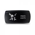Ch4x4 Rocker Switch Pirate Lights Symbol Horizontal Blue Led