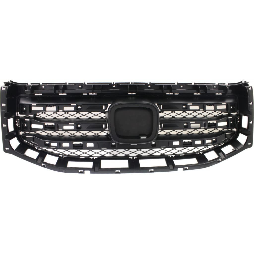 Honda Pilot Front Grille Assembly 2012 2013 2014 2015 Textured Black Shell And Insert Plastic Ho1200210 75101szaa11