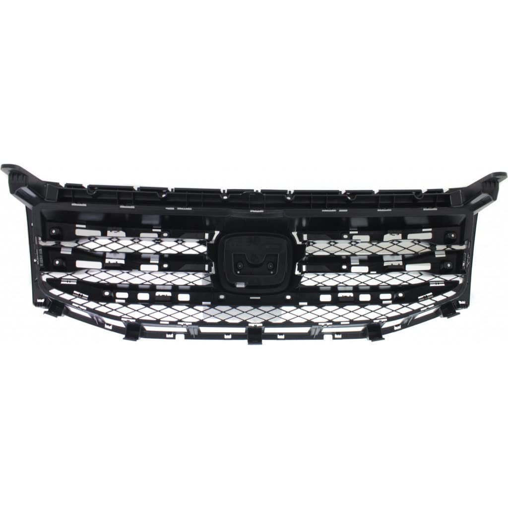 Honda Pilot Front Grille Assembly 2012 2013 2014 2015 Textured Black Shell And Insert Plastic Ho1200210 75101szaa11