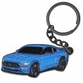 Ford Mustang Keychain For 2015 2020 Accessories Metal Zinc Alloy Ring In Blue Waterproof And Durable Key Fob Decoration Unisex 