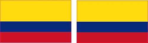 2 5in X 1 Colombian Flag Stickers By Stickertalk