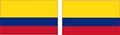 2 5in X 1 Colombian Flag Stickers By Stickertalk 