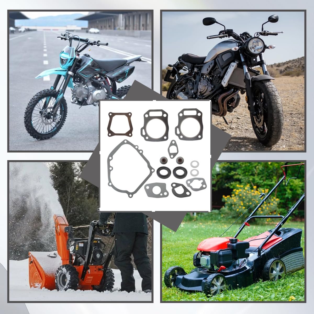 Gaskets For 212cc 224cc Hemi Gasket Set Kit Compatible Hharbor Freight Predator Tillotson Lifan Ducar Mega Moto Monster Max