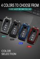 Ontto Key Case Fit For Toyota Fob Stylish Protector Carbon Texture Car Cover Bz4x Prius Venza Rav4 Prime Sienna Land Cruiser