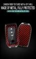 Ontto Key Case Fit For Toyota Fob Stylish Protector Carbon Texture Car Cover Bz4x Prius Venza Rav4 Prime Sienna Land Cruiser