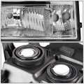 Auto Dynasty Gm2503283 Oe Style Passenger Right Side Chrome Housing Headlight Lamp Compatible With Gmc Sierra 07-14