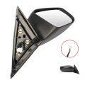 Black Passenger Side View Mirror Smooth With Power Adjustment Non-folding W Cover Compatible For 2013-2018 Nissan Altima