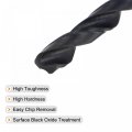 Uxcell 6542 High Speed Steel Straight Shank Twist Jobber Drill Bit Fully Ground Black Oxide Bits 7mm Diameter 110mm Total
