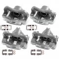 A-premium Disc Brake Caliper Assembly With Bracket Compatible Select Hyundai Dodge And Kia Models Accent Rio Rio5 2006-2007