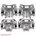 A-premium Disc Brake Caliper Assembly With Bracket Compatible Select Hyundai Dodge And Kia Models Accent Rio Rio5 2006-2007