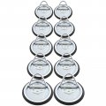 10 Surface Mount D Rope Ring 1 4 Inches Tie Down Truck Trailer Cargo Van Round
