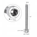 Uxcell 6-32x1-1 4 Hex Socket Head Cap Screw Bolts 304 Stainless Steel Polished 50pcs