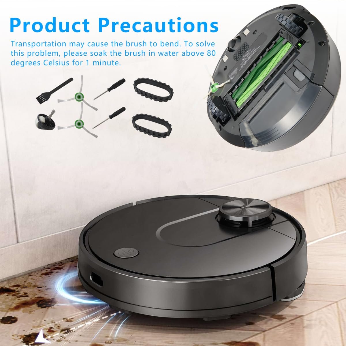 Tires For Irobot Roomba Front Wheel C-aster Replacement Parts Kit Fit I3 I4 I6 I7 I8 E5 E6 E7 J7 7550 3550 3150 5150 6198 7150