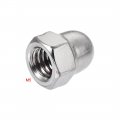 Uxcell Acorn Hex Cap Nuts 30pcs M5 Dome 304 Stainless Steel Hexagon Decorative Nut For Screws Bolts Silver Tone