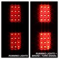 Acanii For 2009-2014 Ford F150 Pickup Truck Black Housing Led Tail Lights Brake Lamps Assembly Pair Set Left Right