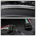 Acanii For 2009-2014 Ford F150 Pickup Truck Black Housing Led Tail Lights Brake Lamps Assembly Pair Set Left Right