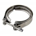 Universal Stainless Steel 2 0 In V Band Clamp For Turbo Downpipes And Exhaust Systems Silver Modern Style V-band Kit With 