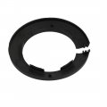 Uxcell 75mm Plastic Wall Flange Radiator Water Pipe Cover Black